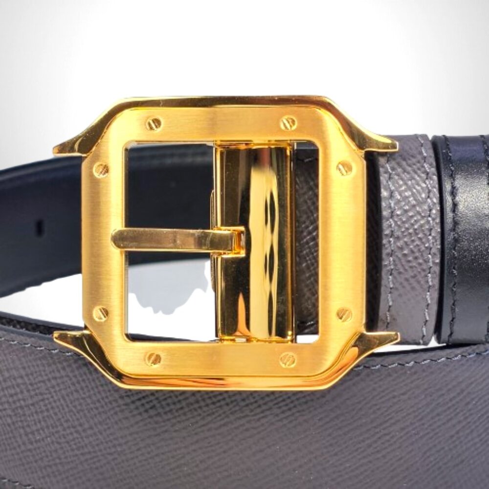 Cartier Santos-Style Belt – Gold Buckle – 40mm - Picture 2 of 9